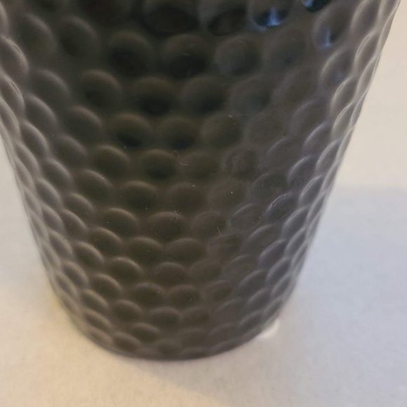 Little Black Flower Pot with Polka Dot 3D Detailing - Picture 9 of 9